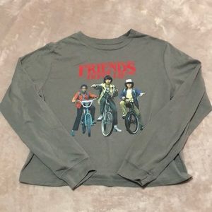 Stranger Things Cropped T-shirt